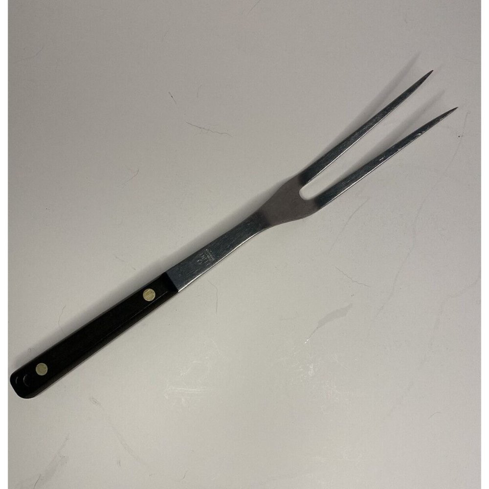 Vtg Flint Arrowhead Meat Carving Stainless Meat Serving Fork USA